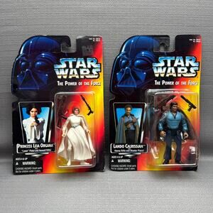 Kenner 1995 Star Wars The Power o/t Force Princess Leia Organa, Lando Calrissian